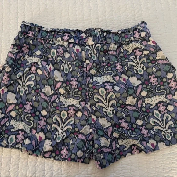 Anthropologie Estelle Blue and Pink Cargo Shorts - Picture 4 of 7